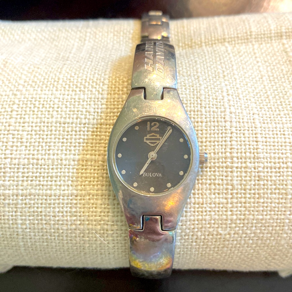 Harley Davidson Ladies Watch Bulova Stainless Steel 65$